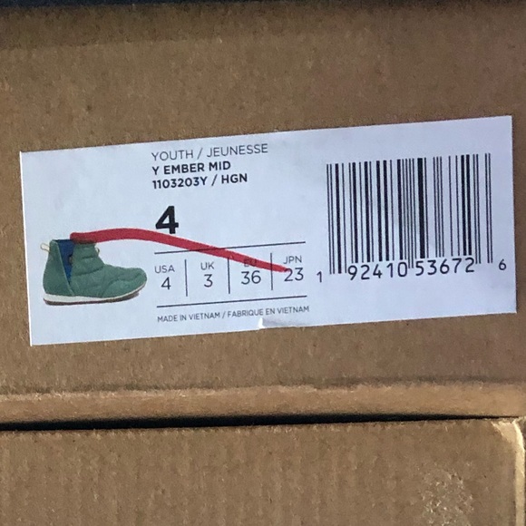 Teva Ember Mid Helix Green Quilted Shoe 🌈🛸 - Picture 6 of 11